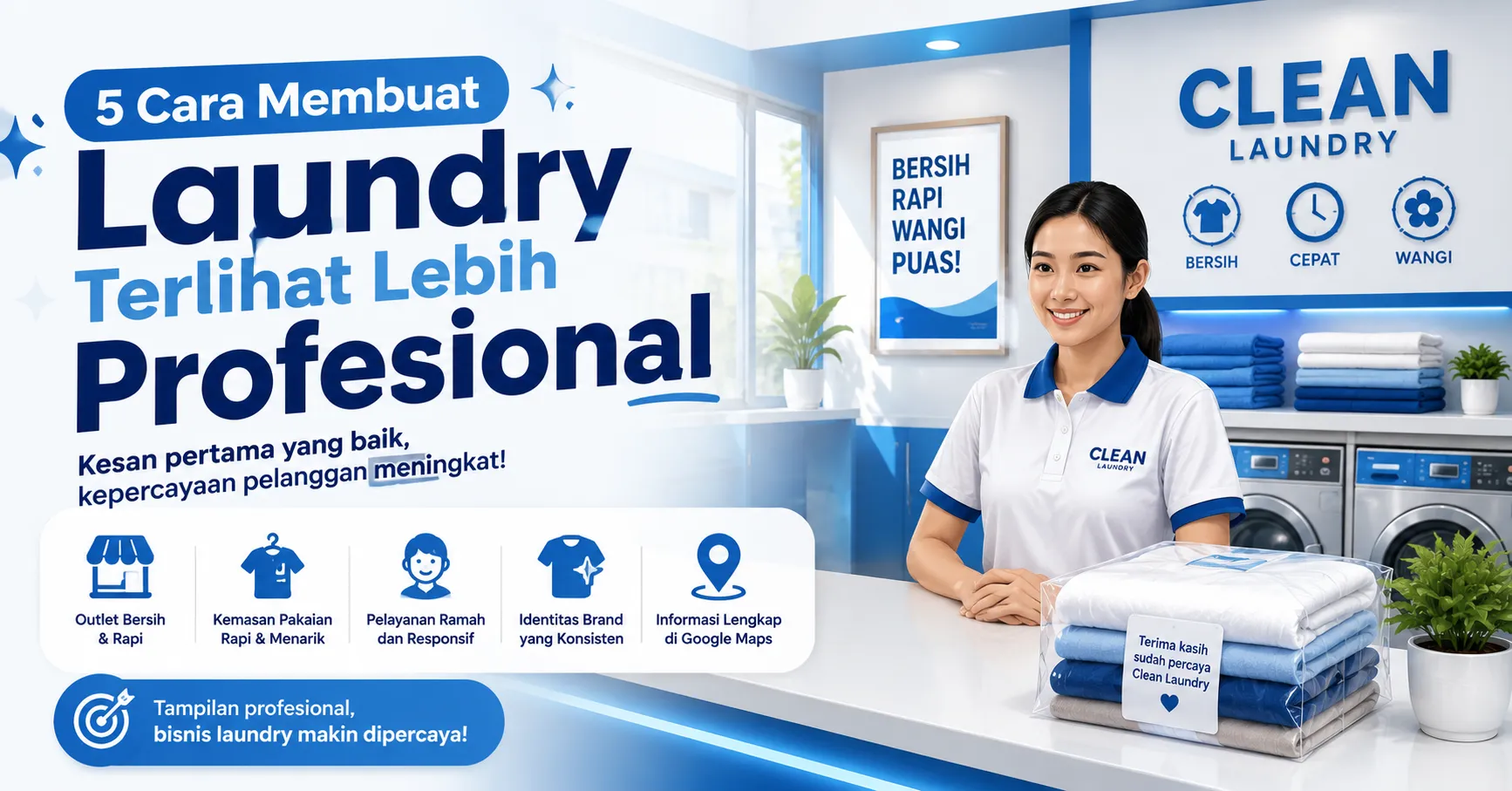 5 cara membuat laundry profesional agar lebih dipercaya pelanggan